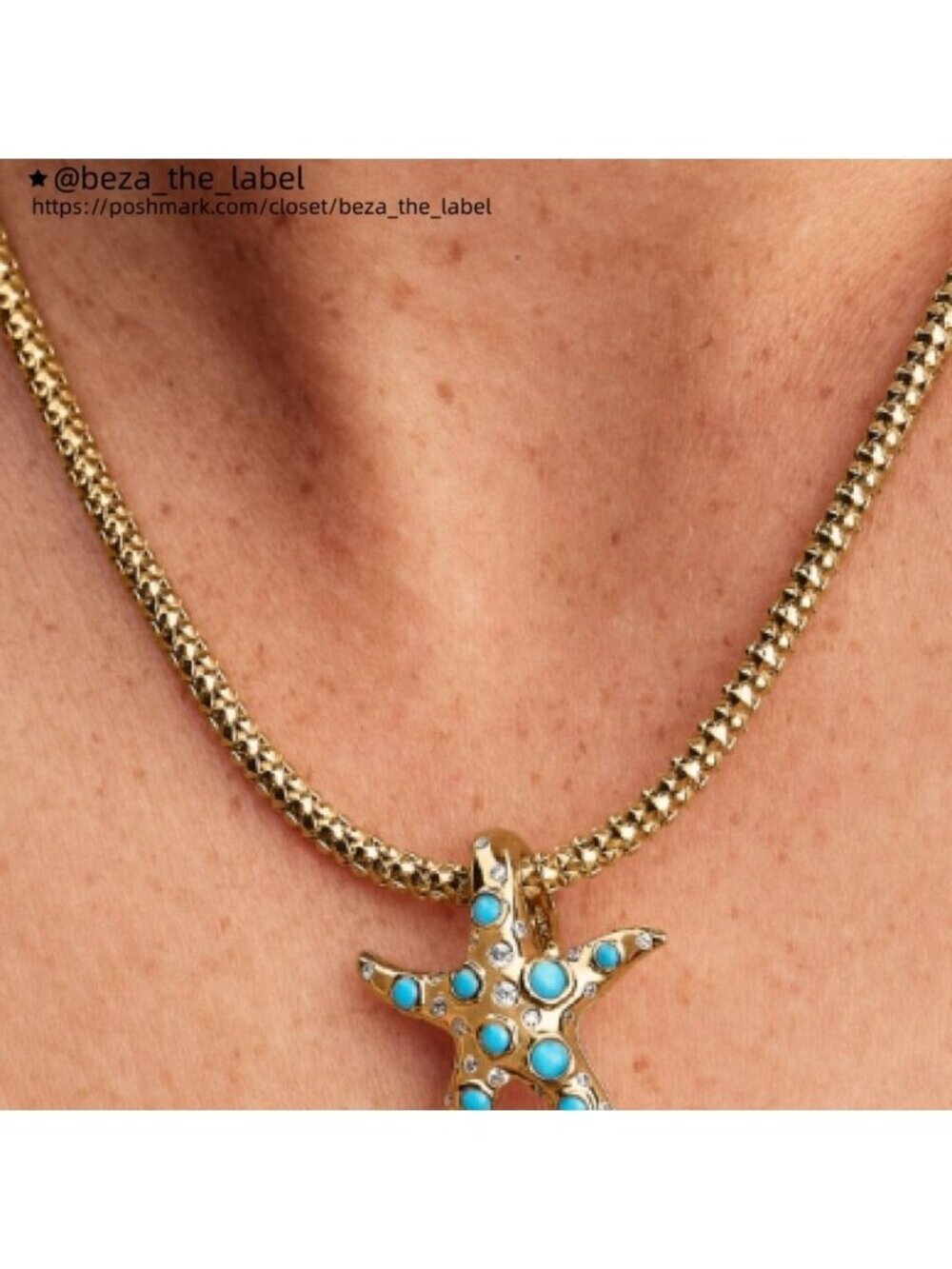 Pandora Sparkling Blue Starfish Dangle Charm|Pendant